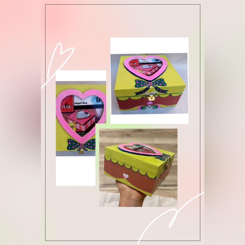 New Painted Wooden Frame Box